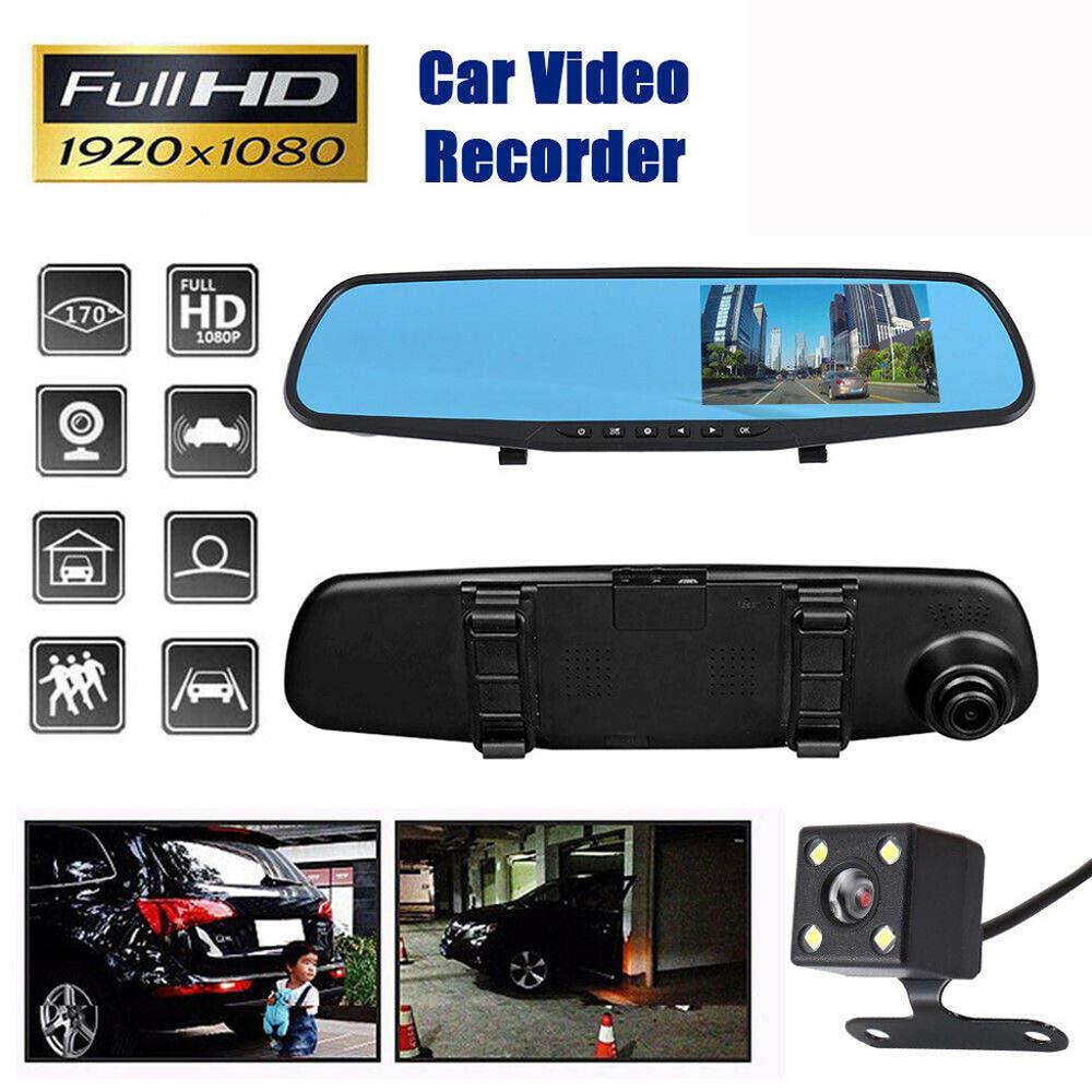 L - Dash Cam 4.3” Mirror Dash Cam Car Video Recorder Vehicle